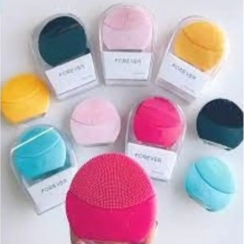 Massageador Facial Elétrico com Esponja – Limpeza Profunda e Renovação da Pele