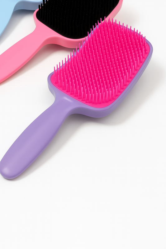 Escova Raquete Flex Para Desembaraçar Cabelos Para Todos Os Tipos De Cabelos