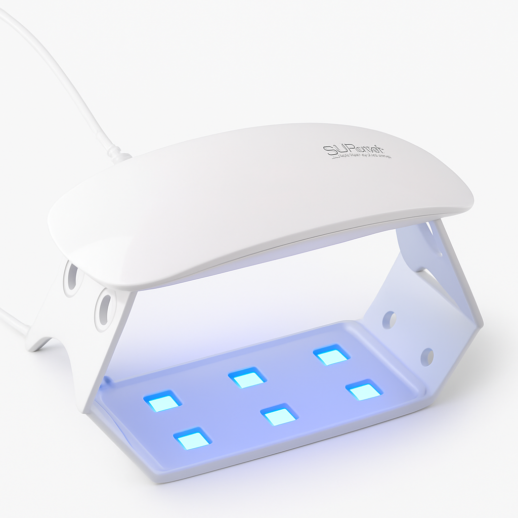Mini Cabine Secador de Unha Gel Acrílica Esmalte Led UV Portátil Dobravel Usb Bivolt Sun Mini