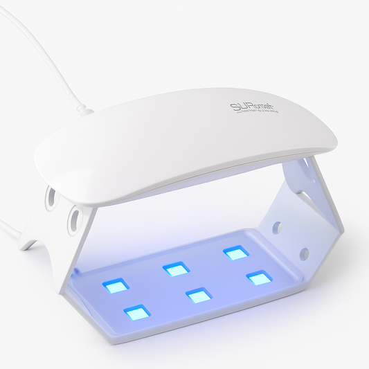 Mini Cabine Secador de Unha Gel Acrílica Esmalte Led UV Portátil Dobravel Usb Bivolt Sun Mini