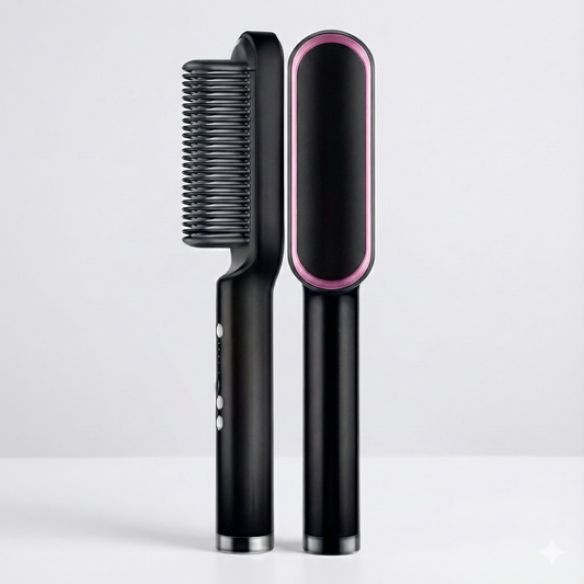 Escova De Cabelo 3 em 1 Elétrica com Pente De Aquecimento Para Alisador bivolt 120 220