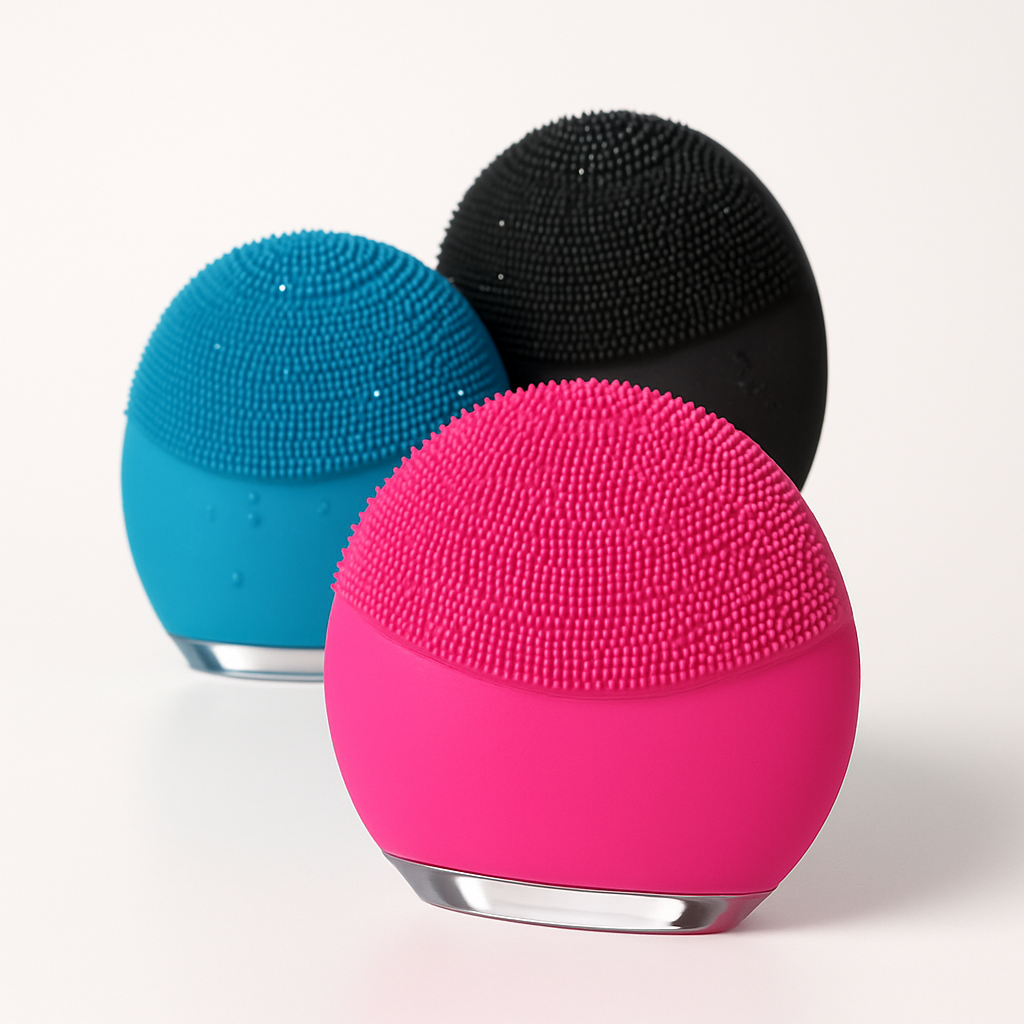 Massageador Facial Elétrico com Esponja – Limpeza Profunda e Renovação da Pele