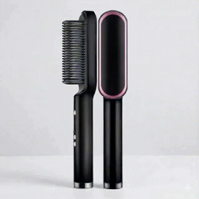 Escova De Cabelo 3 em 1 Elétrica com Pente De Aquecimento Para Alisador bivolt 120 220